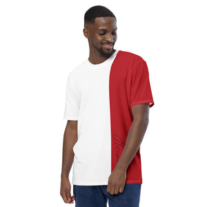 Men's Red/white t-shirt