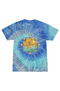 Tie Dye Blue Jerry The Skull T Shirt